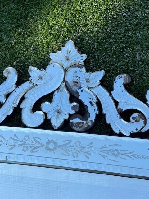 Large Murano 1930 mantel mirror