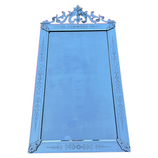 Large Murano 1930 mantel mirror