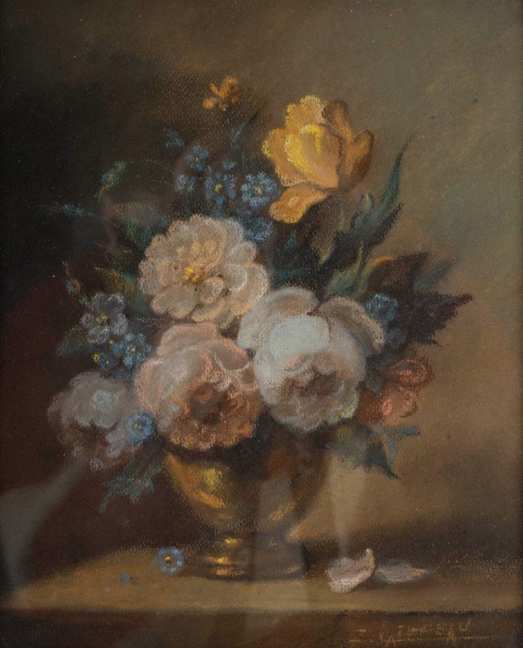 Une Paire De Pasetl bouquets de Fleurs, Zoé LAIGNEAU