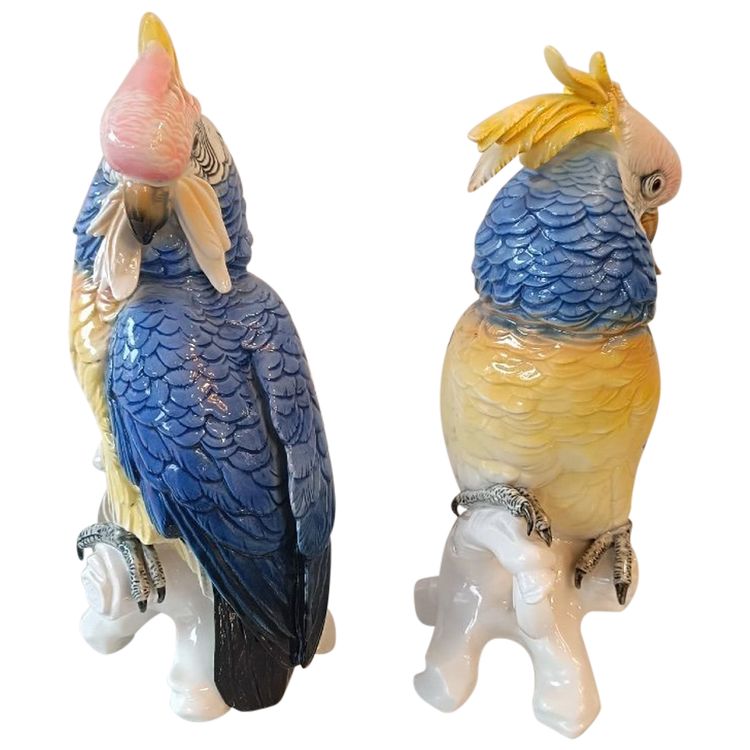A Pair of Porcelain Sculptures, Saxony - Karl Ens Volkstedt
