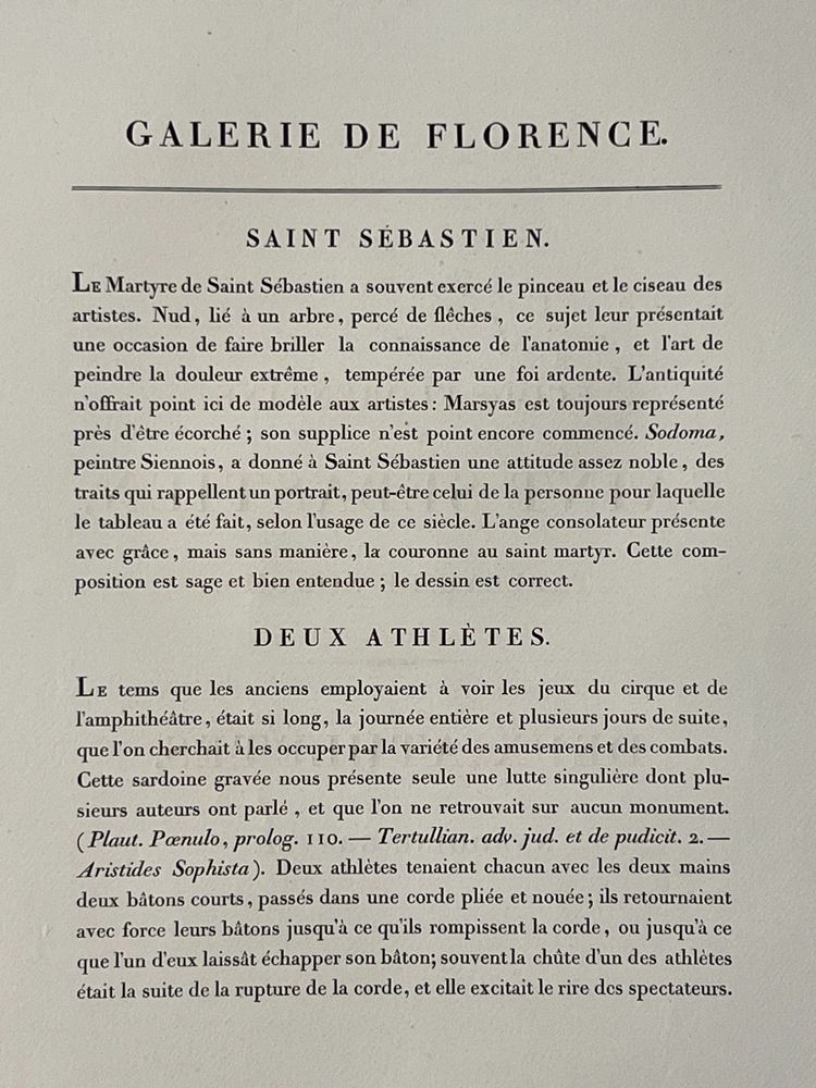Saint Sebastien, Sodoma, Two athletes, Etching