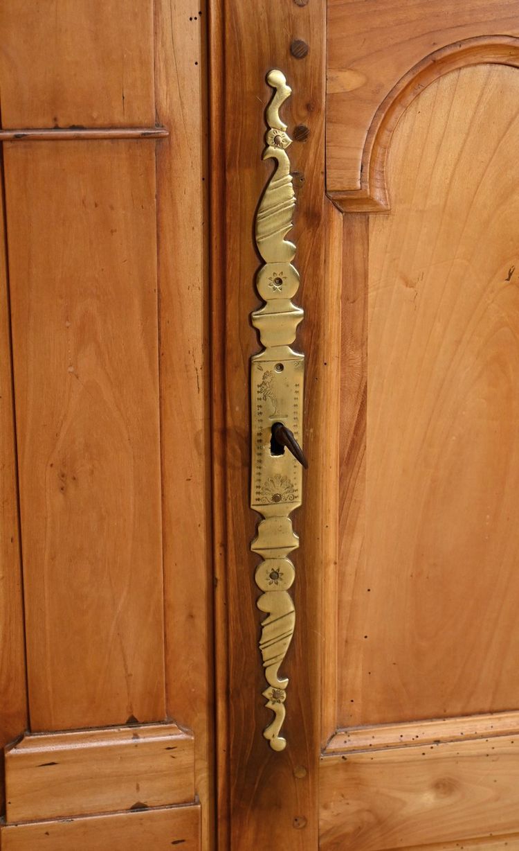 Buffet Vaisselier aus Kirschbaum Blond, Stil Louis XV - Mitte XIX.
