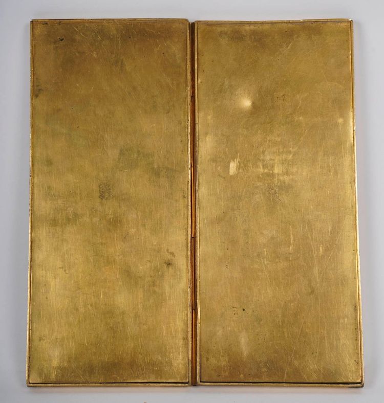 Un Cadre Photo Paravent En Bronze Doré, Fin XIXème Siècle