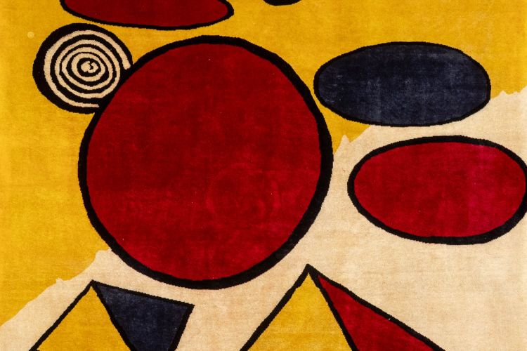 Hand-woven tapestry inspired by Alexander Calder. June 2023. LS60185009B