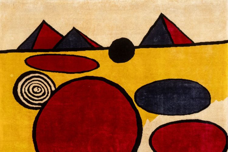 Hand-woven tapestry inspired by Alexander Calder. June 2023. LS60185009B