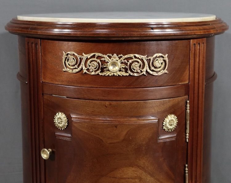 Petite Table Tambour en Acajou, style Louis XVI – Fin XIXe
