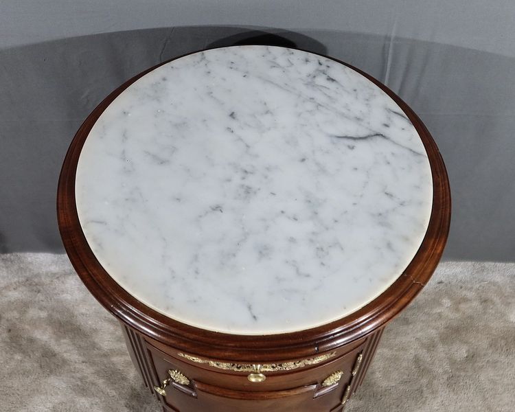 Petite Table Tambour en Acajou, style Louis XVI – Fin XIXe