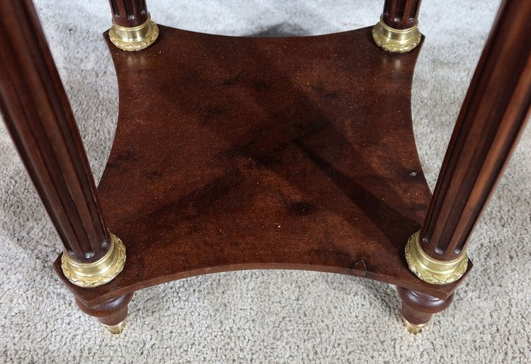 Petite Table Tambour en Acajou, style Louis XVI – Fin XIXe