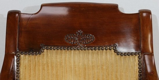 Paire de Fauteuils à Crosse en Noyer, époque Restauration – 1ère partie du XIXe 