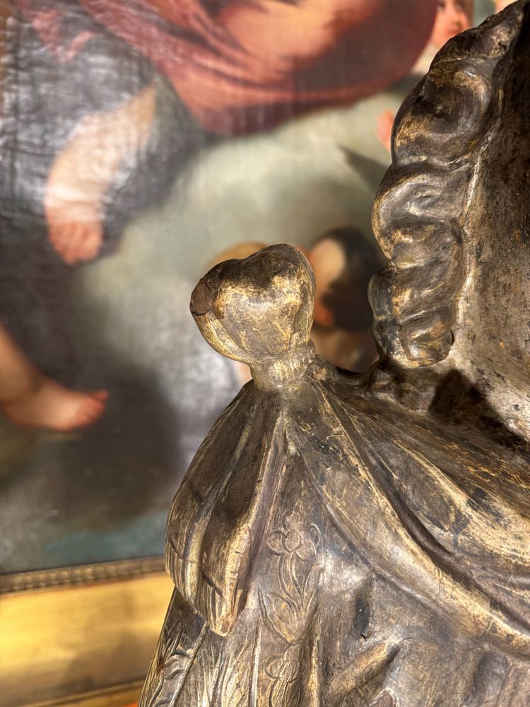 Pair Of Reliquary Bust St John The Baptist And St Francis - 18th century