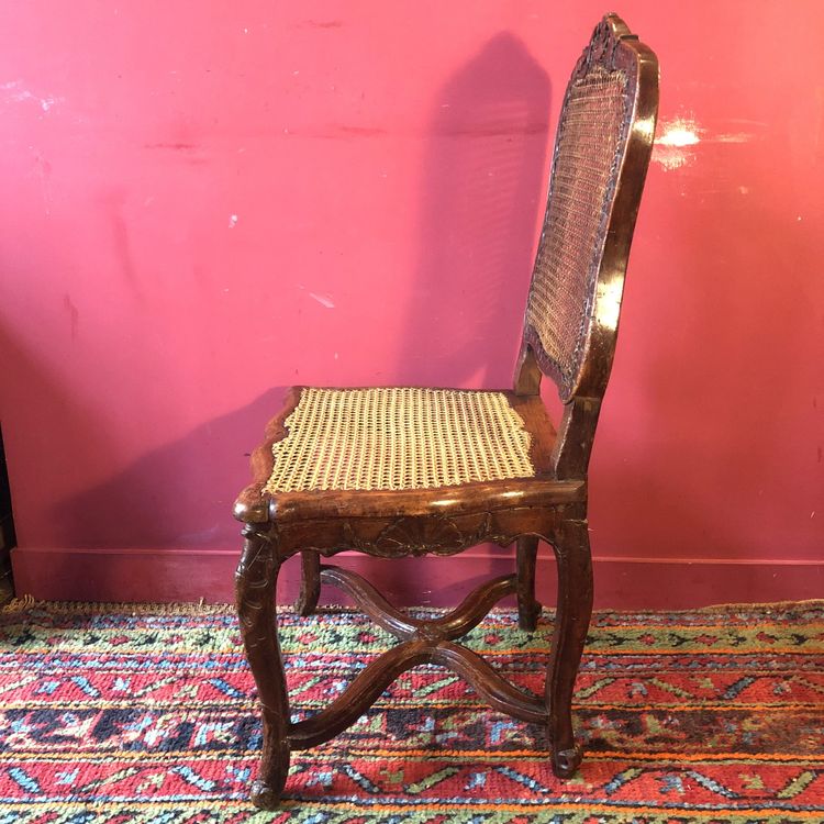 Rare pair of crossbow chairs, Regency period
