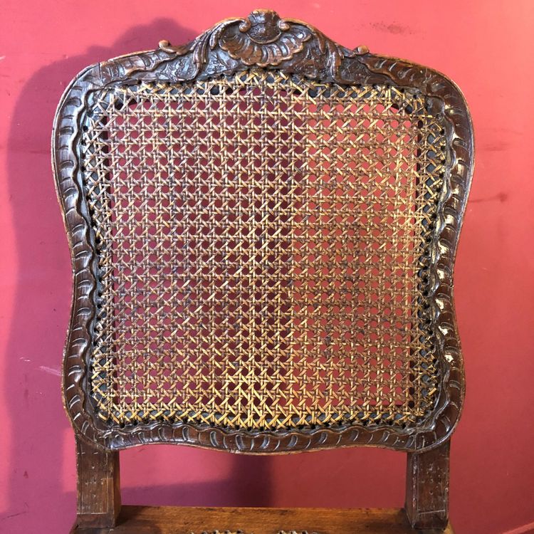 Rare pair of crossbow chairs, Regency period