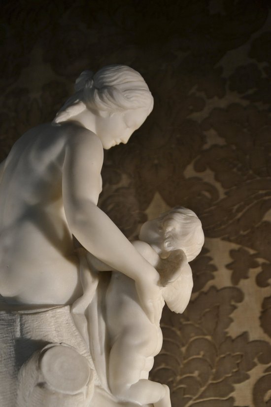 Marble subject after FALCONET, F.BARBEDIENNE editor