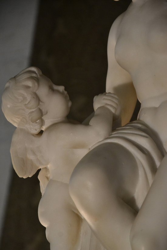 Marble subject after FALCONET, F.BARBEDIENNE editor