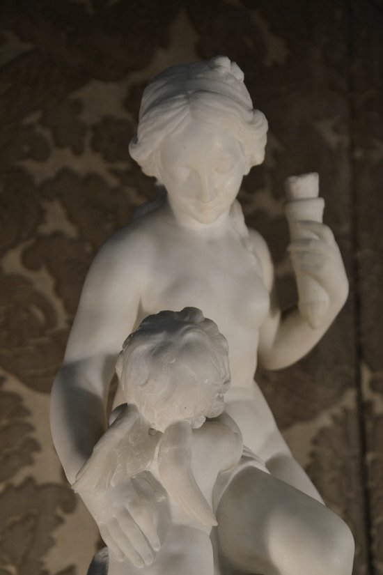 Marble subject after FALCONET, F.BARBEDIENNE editor