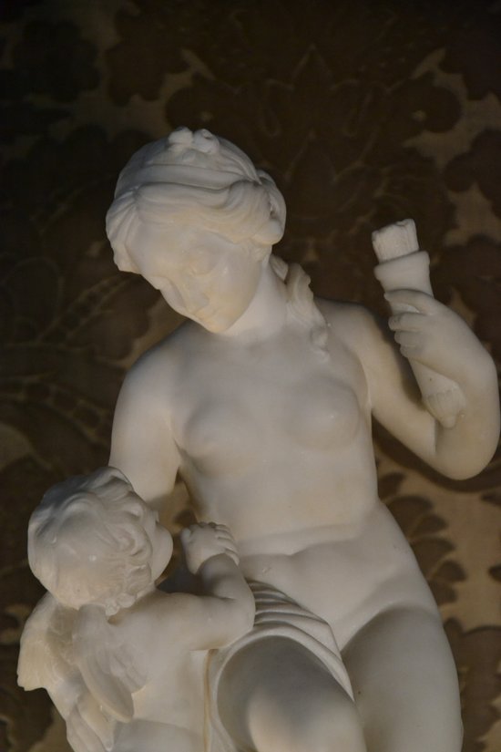 Marble subject after FALCONET, F.BARBEDIENNE editor