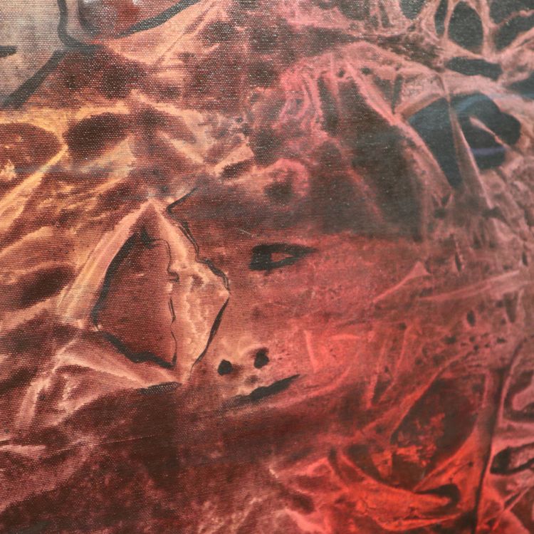 Majestic painting on canvas from the 70s