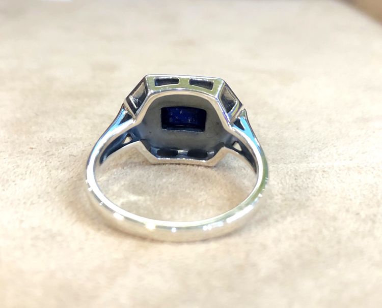 Anello in lapislazzuli e marcasite