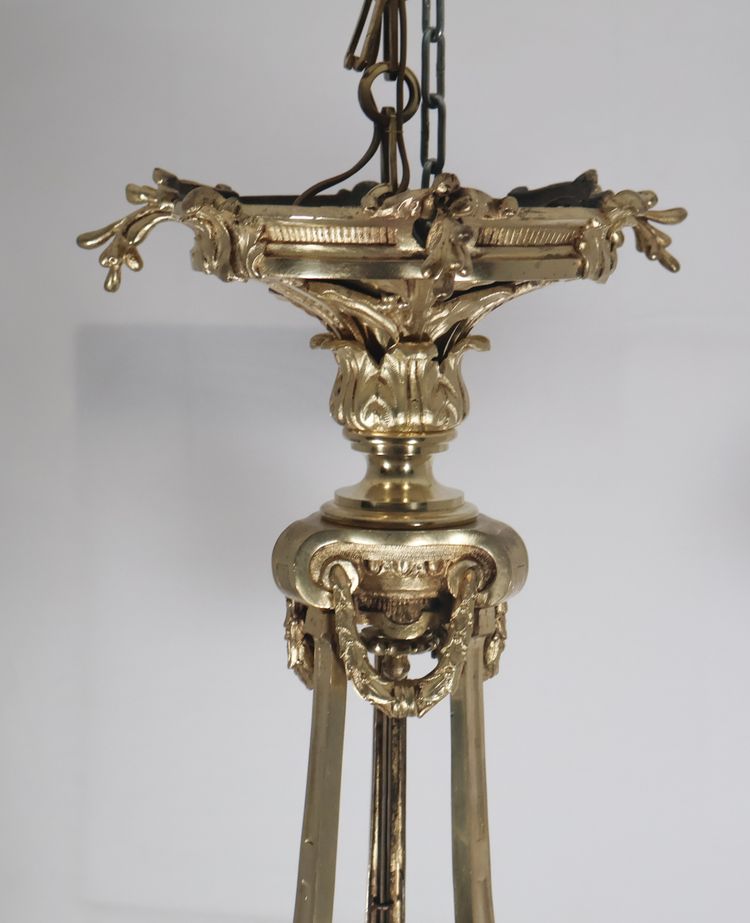 Lustre en bronze doré  A Delafontaine  époque Napoléon III 