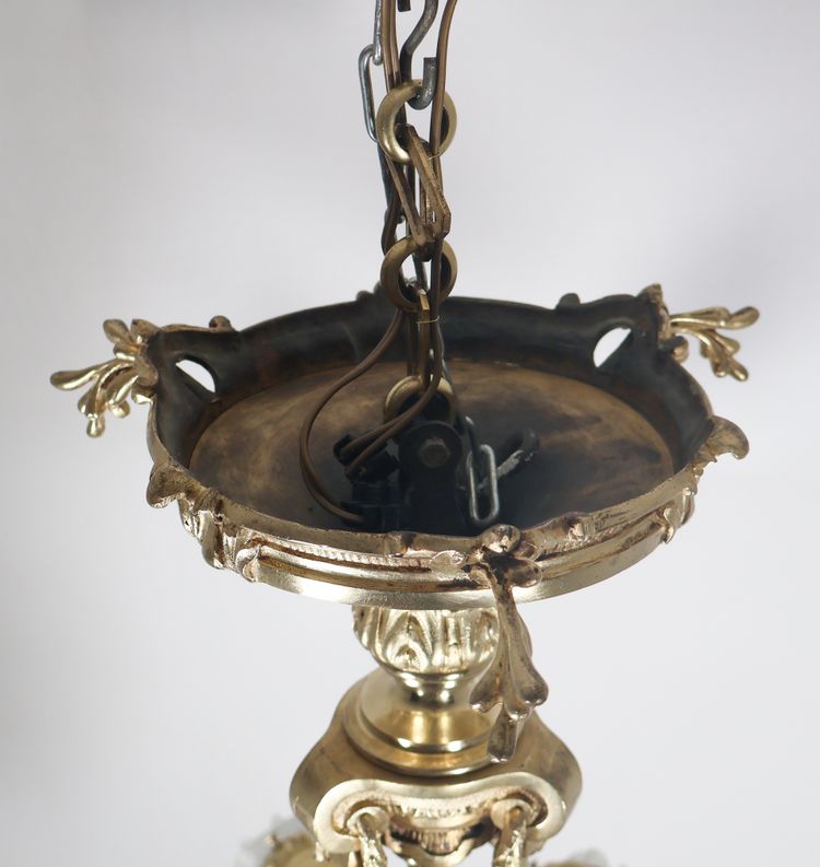 Lustre en bronze doré  A Delafontaine  époque Napoléon III 