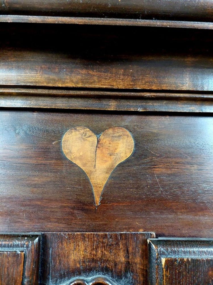 Libreria in stile Luigi XV in noce, quercia e faggio