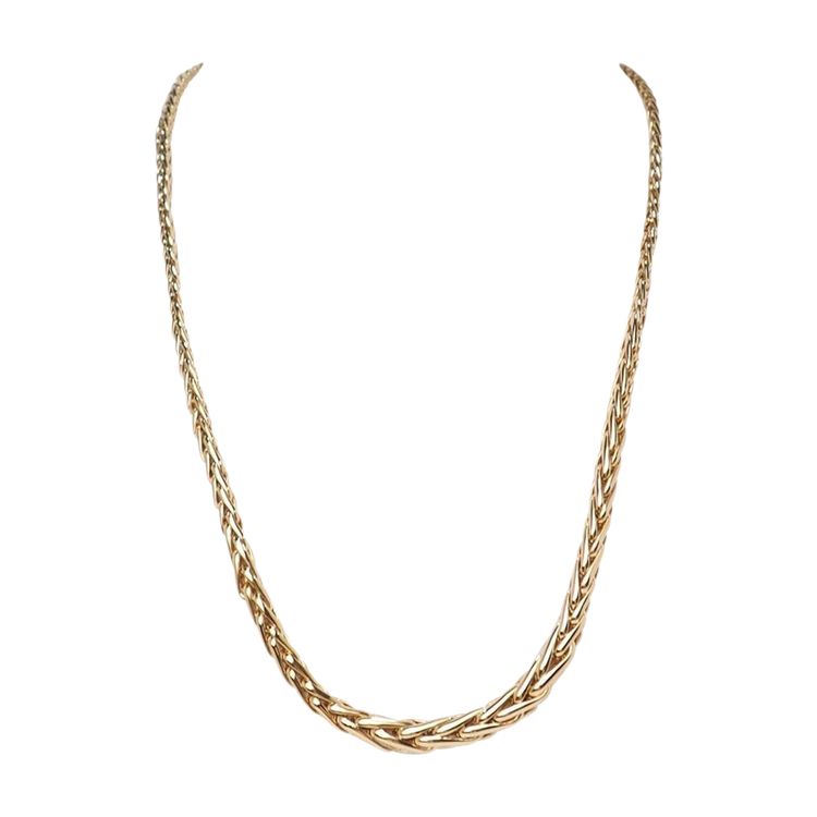 Collier maille palmier en or jaune