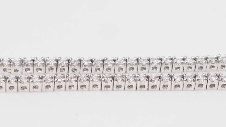 Collier rivière en or blanc et diamants 2,37cts