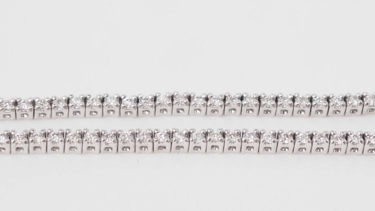 Collier rivière en or blanc et diamants 2,37cts