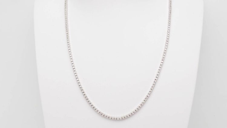 Collier rivière en or blanc et diamants 2,37cts
