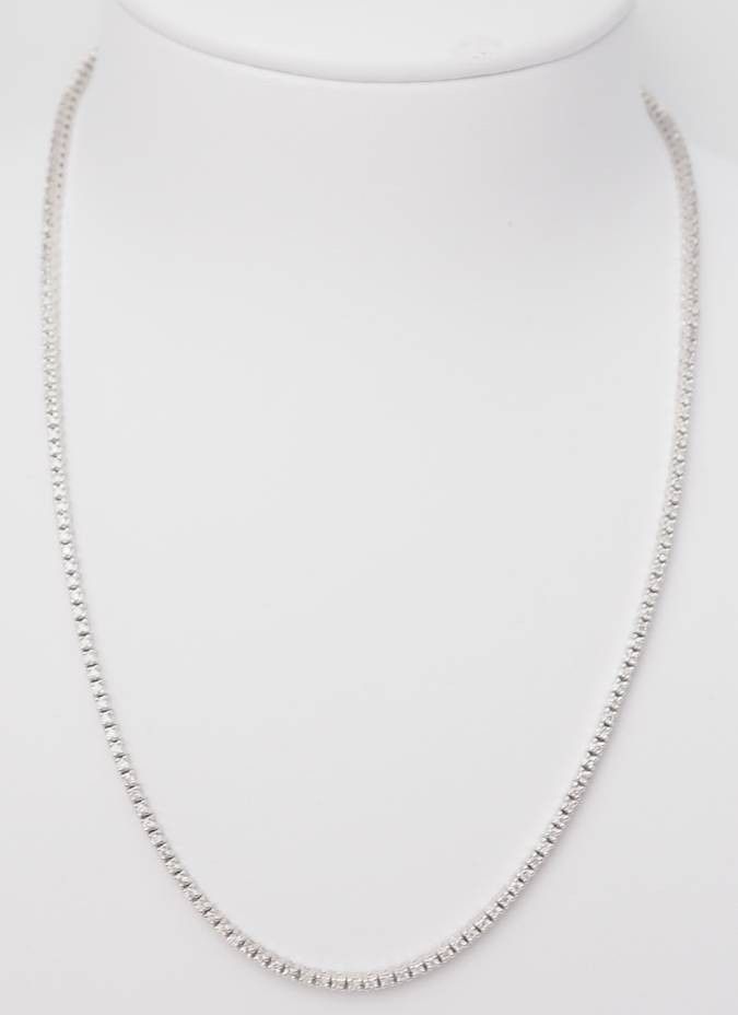 Collier rivière en or blanc et diamants 2,37cts