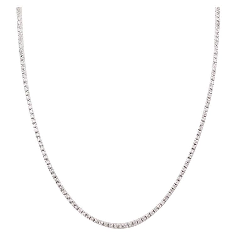 Collier rivière en or blanc et diamants 2,37cts