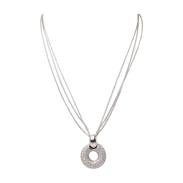 Collier en or blanc et diamants