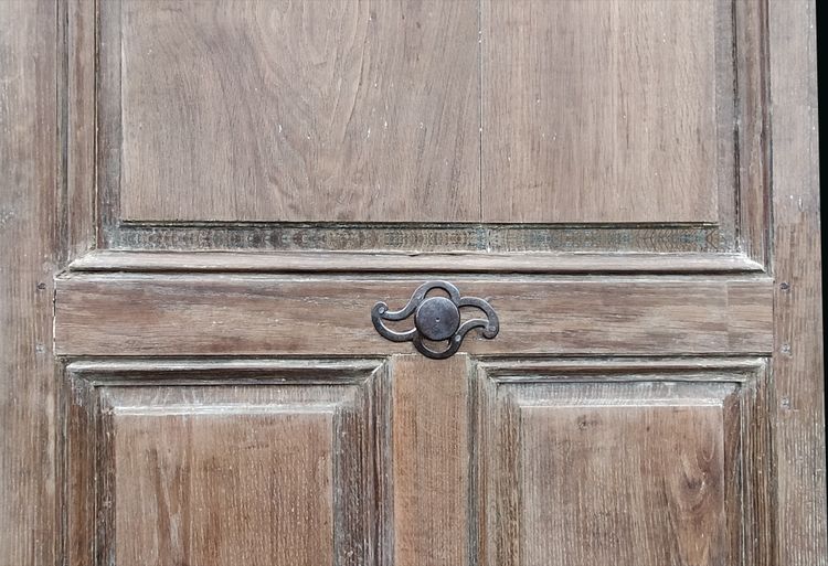 Antique Oak Door With 18th Century Hardware ZK