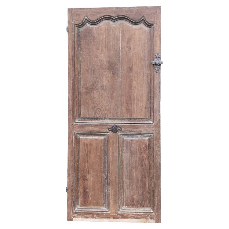 Antique Oak Door With 18th Century Hardware ZK