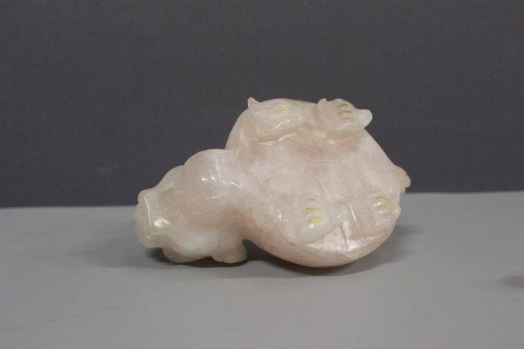 Schildkröte Aus Rosenquarz , China XX