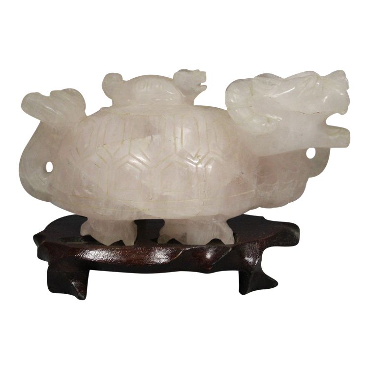 Schildkröte Aus Rosenquarz , China XX