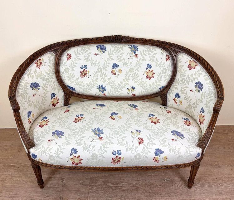 Louis XVI Style Basket Bench