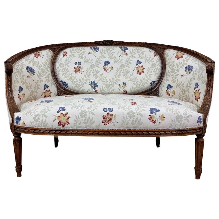 Louis XVI Style Basket Bench