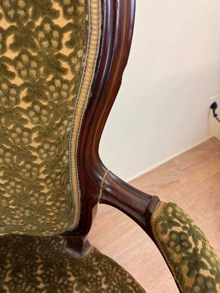 Pair Of Louis XV Style Mahogany Armchairs XIXth Century
