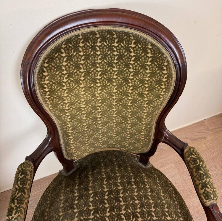 Pair Of Louis XV Style Mahogany Armchairs XIXth Century
