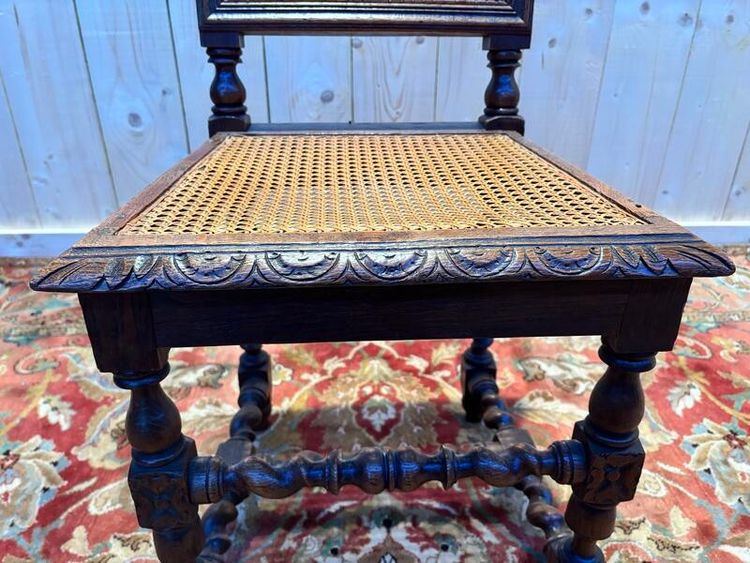 Series of 4 Renaissance chairs in Cannage.