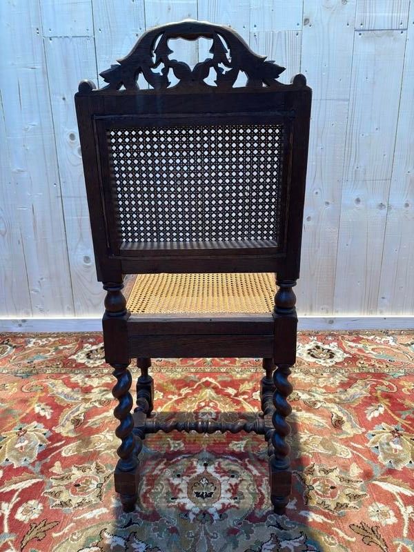 Series of 4 Renaissance chairs in Cannage.