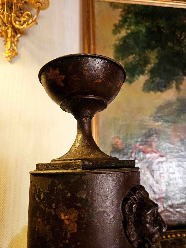 Fontaine à Thé En Tôle Peinte XIXème