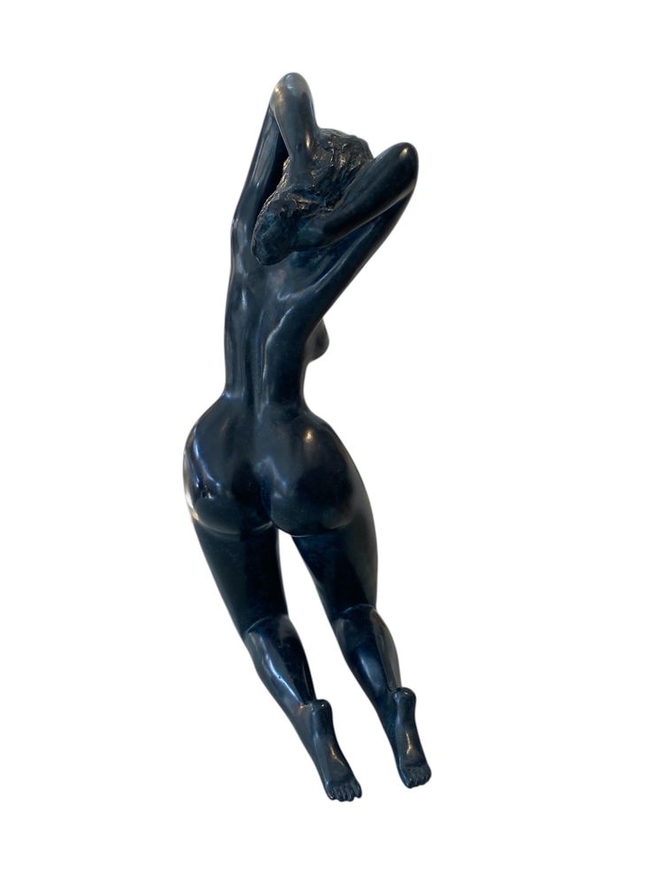 Jean LANIAU (1931) Nudo femminile Bronzo con patina blu Prova 2/8