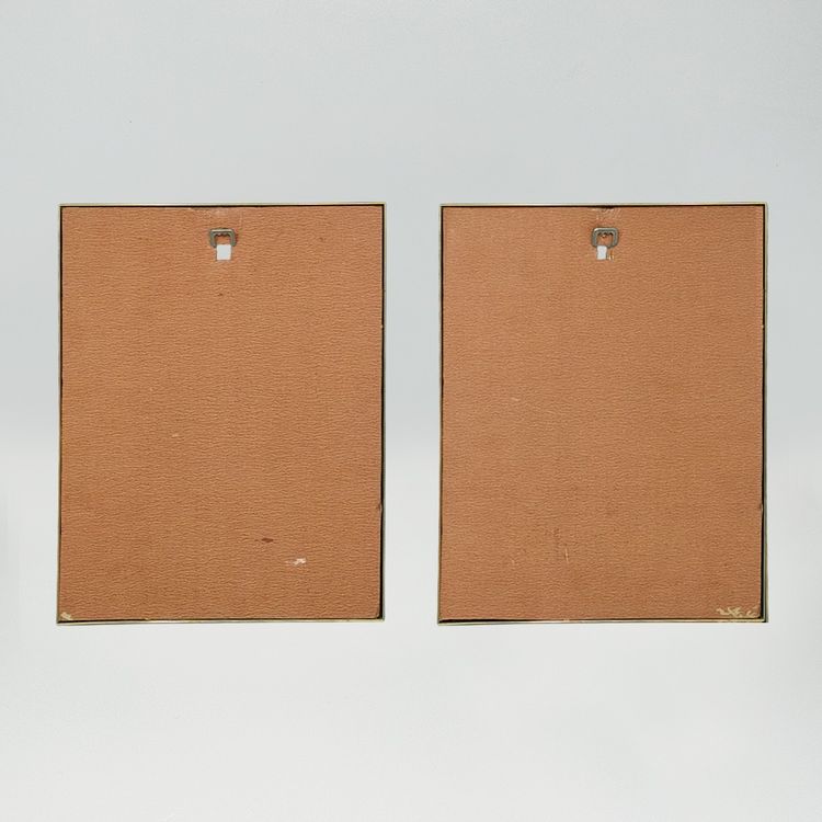 1980s Pair Of Framed Prints "Glam Girl" by Ferraro. 