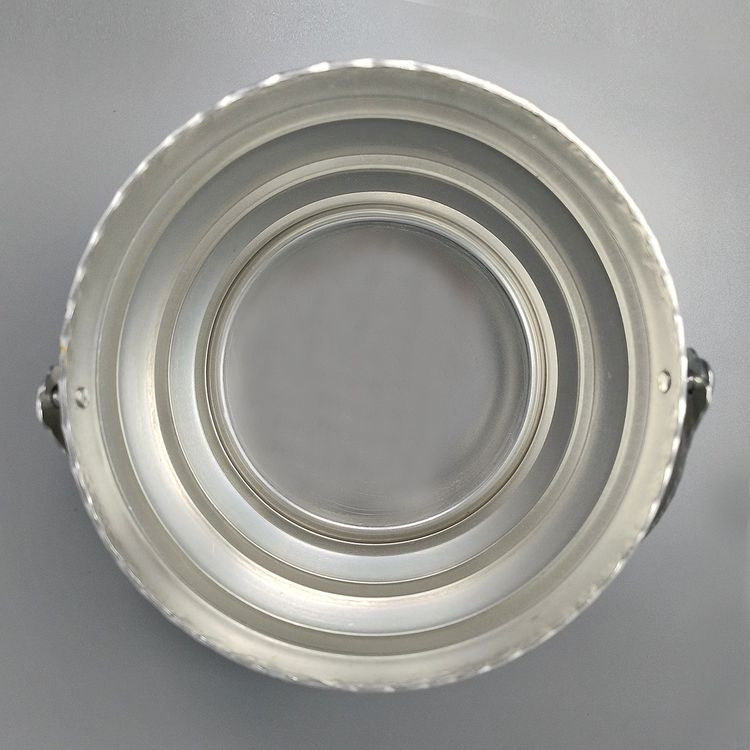 1960s Elegant Champagne Ice Bucket by Arir in Aluminium. Made in Italy