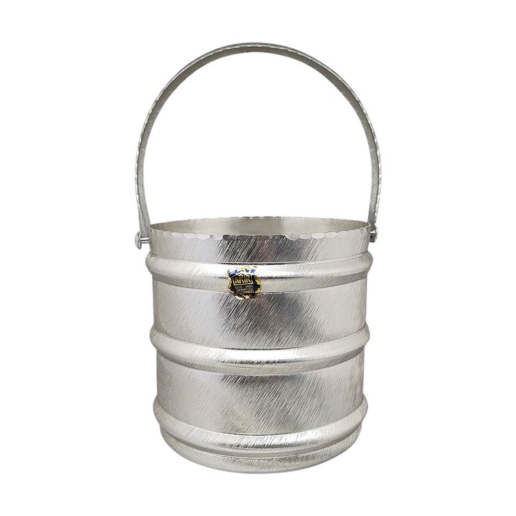1960s Elegant Champagne Ice Bucket by Arir in Aluminium. Made in Italy