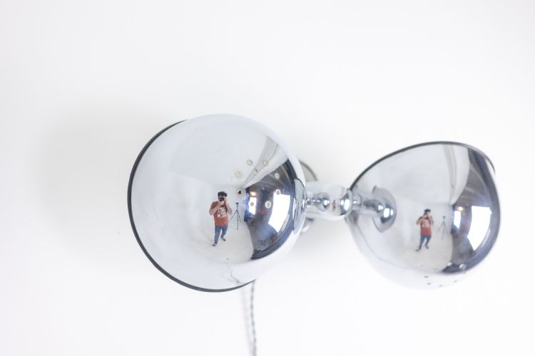 Maison Jansen. Suspension in chromed metal. Circa 1970. LS6174208M
