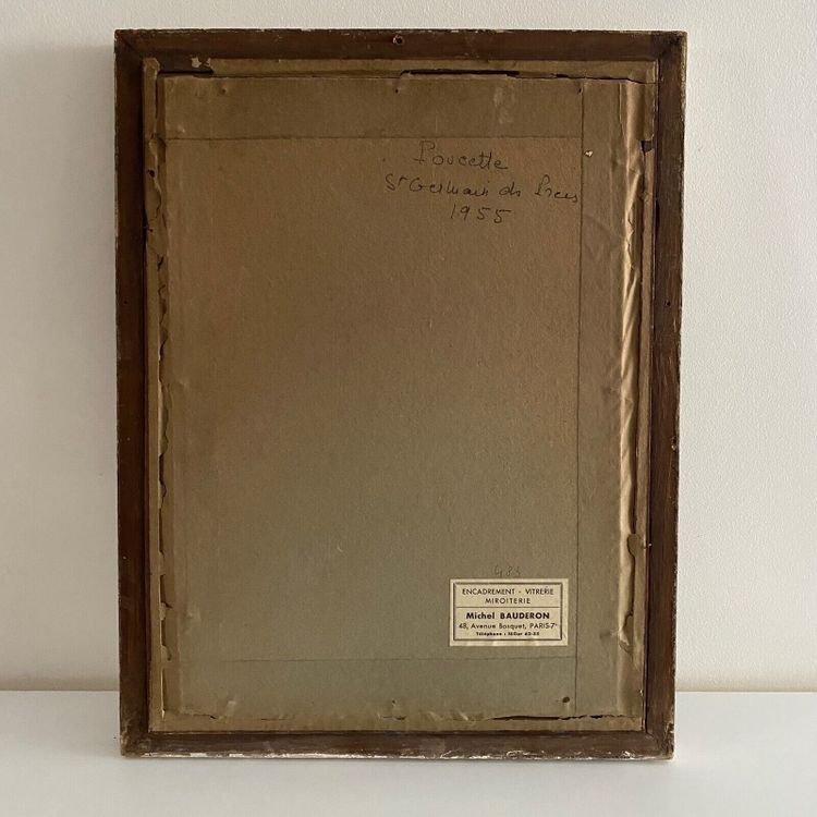 Aquarell auf Papier Porträt einer jungen Frau von Françoise Carrel