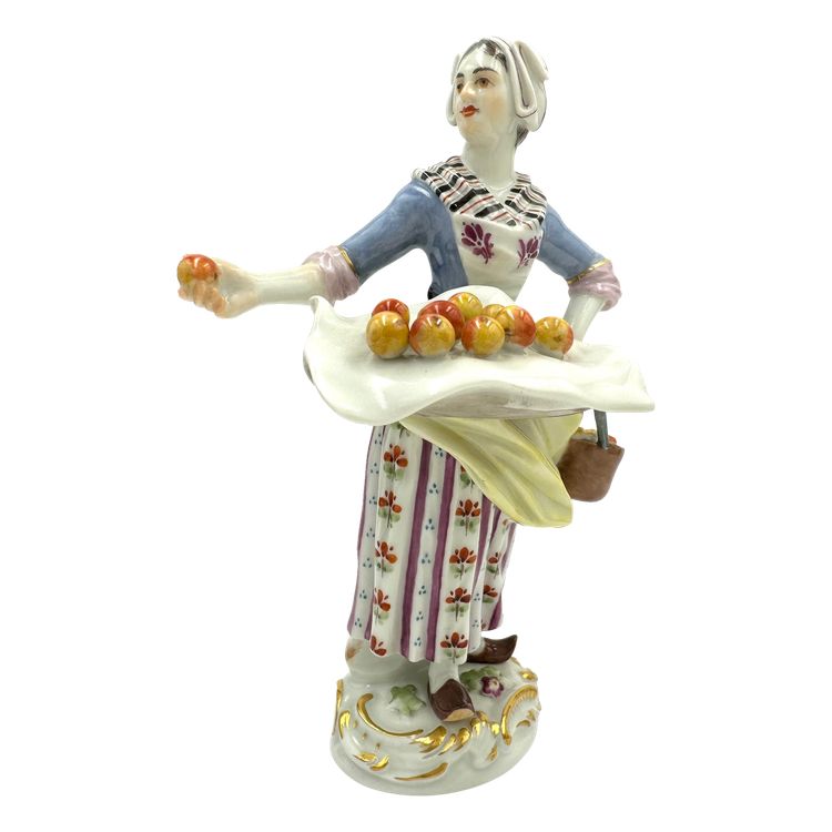 Meissen - Les Cris De Paris, Vendeuse De Fruits (Obstverkäuferin)